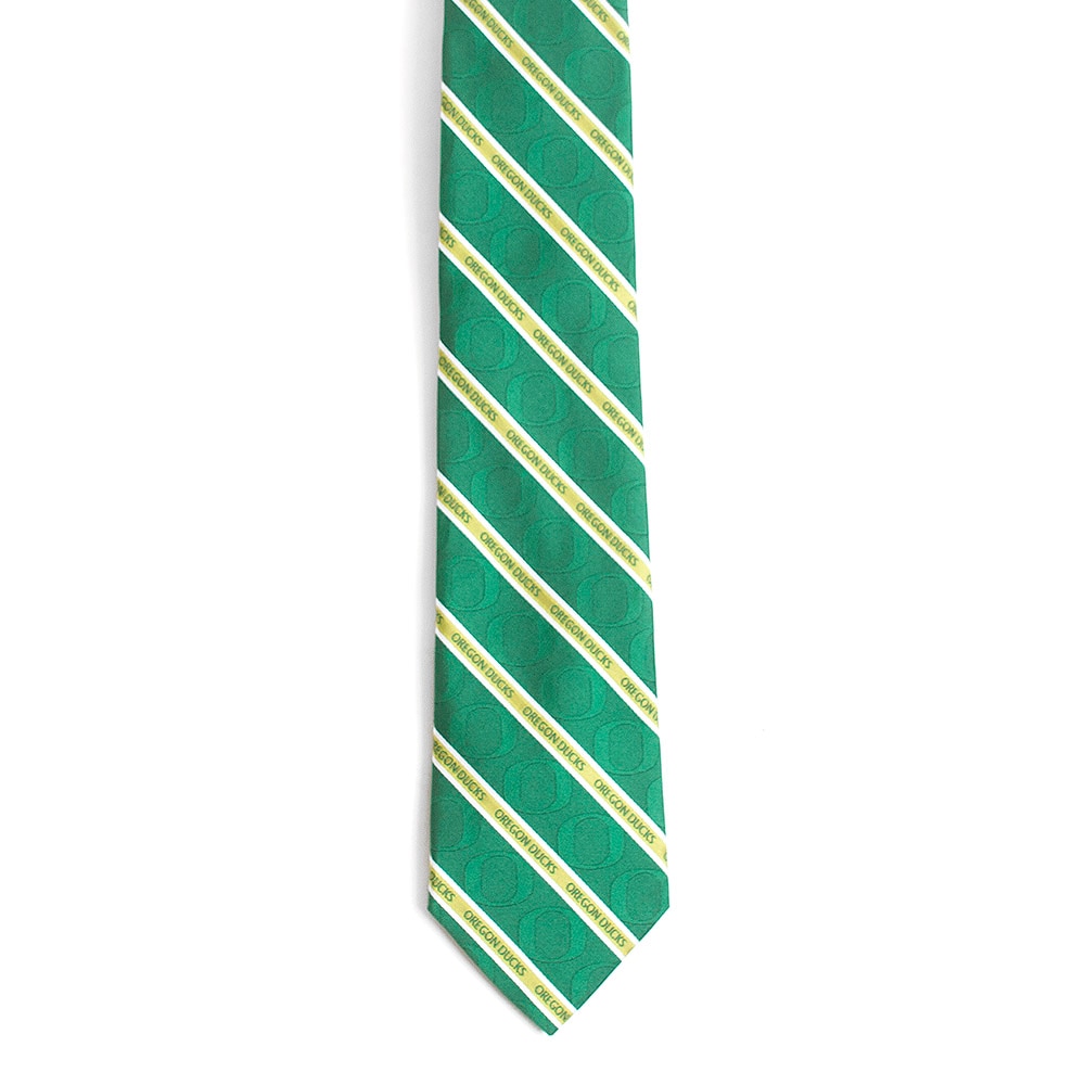 Classic Oregon O logo, Oregon Ducks, Donegal Bay, Neck Tie